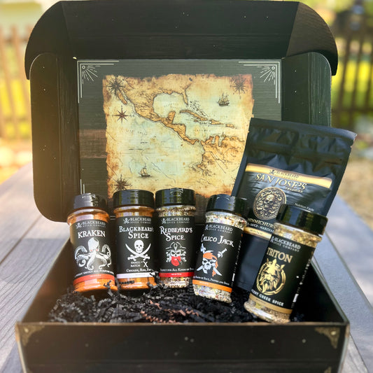 Blackbeard’s Treasure Chest – Premium Spice Gift Box (6-Pack Variety)