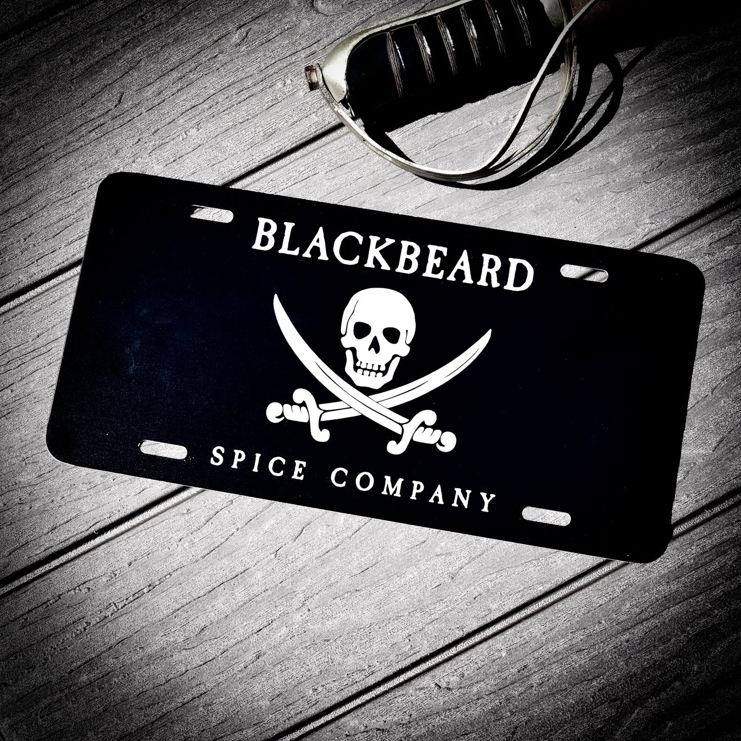 Pirate Vanity License Plate | Etched Aluminum | Car Truck RV Trailer Wall Shop Man Cave