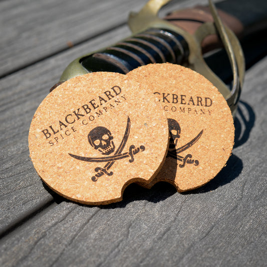 Blackbeard Spice Co - Truck/Car Cork Coaster - Set of 4
