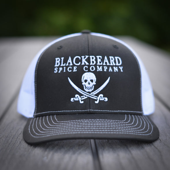 Blackbeard Logo Hat - Black & White