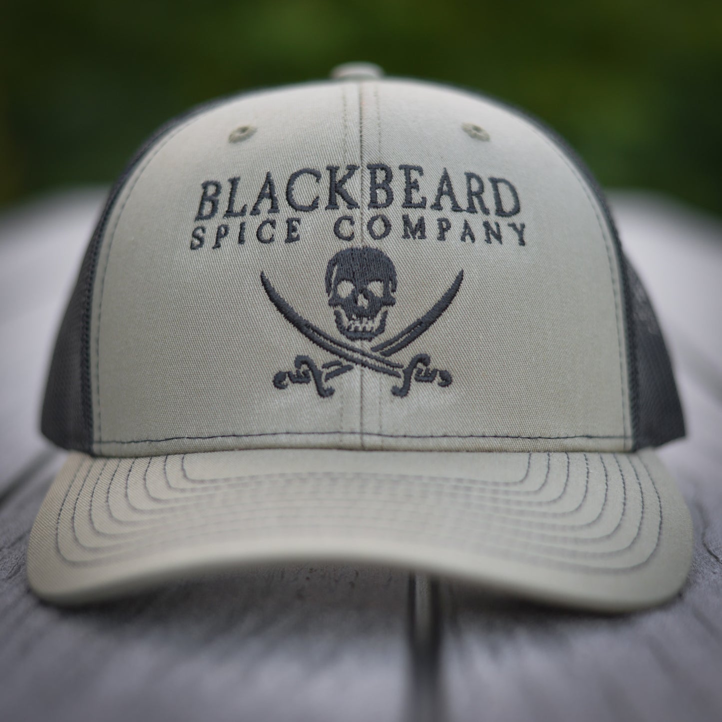 Blackbeard Logo Hat - Olive & Black