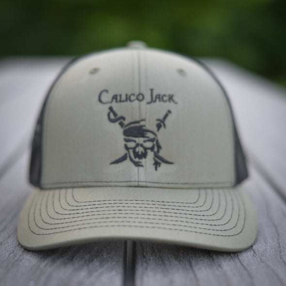 Calico Jack Logo Hat - Olive & Black