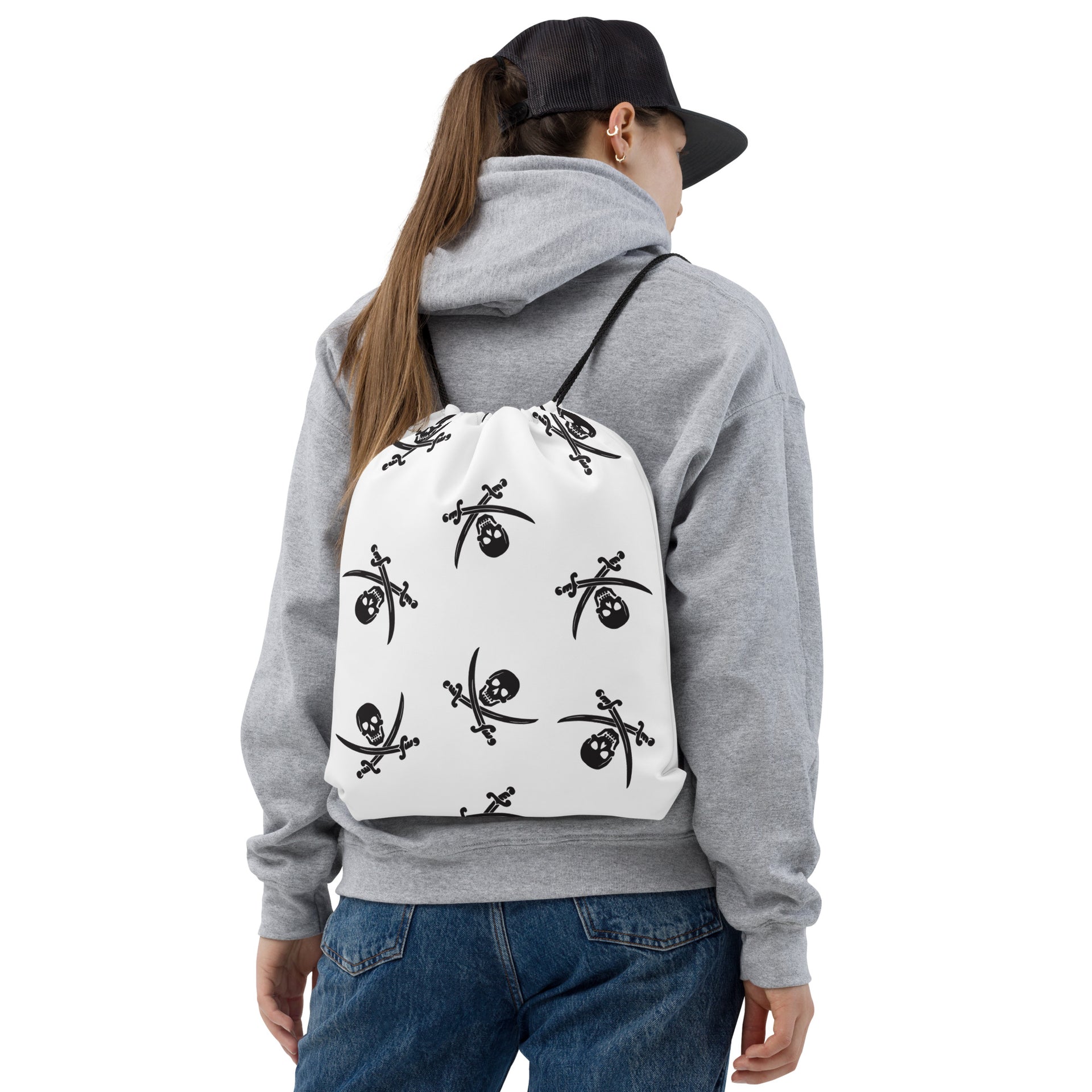 jansport backpack mexican flag Blackbeard's Jolly Roger Drawstring Backpack – Pirate Cinch Sack for G – Blackbeard Spice Company
