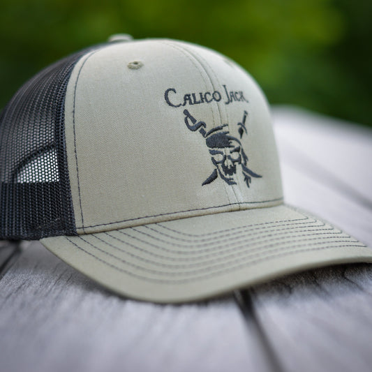 Calico Jack Logo Hat - Olive & Black